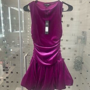 Fashion Nova Purple Bubble Dress